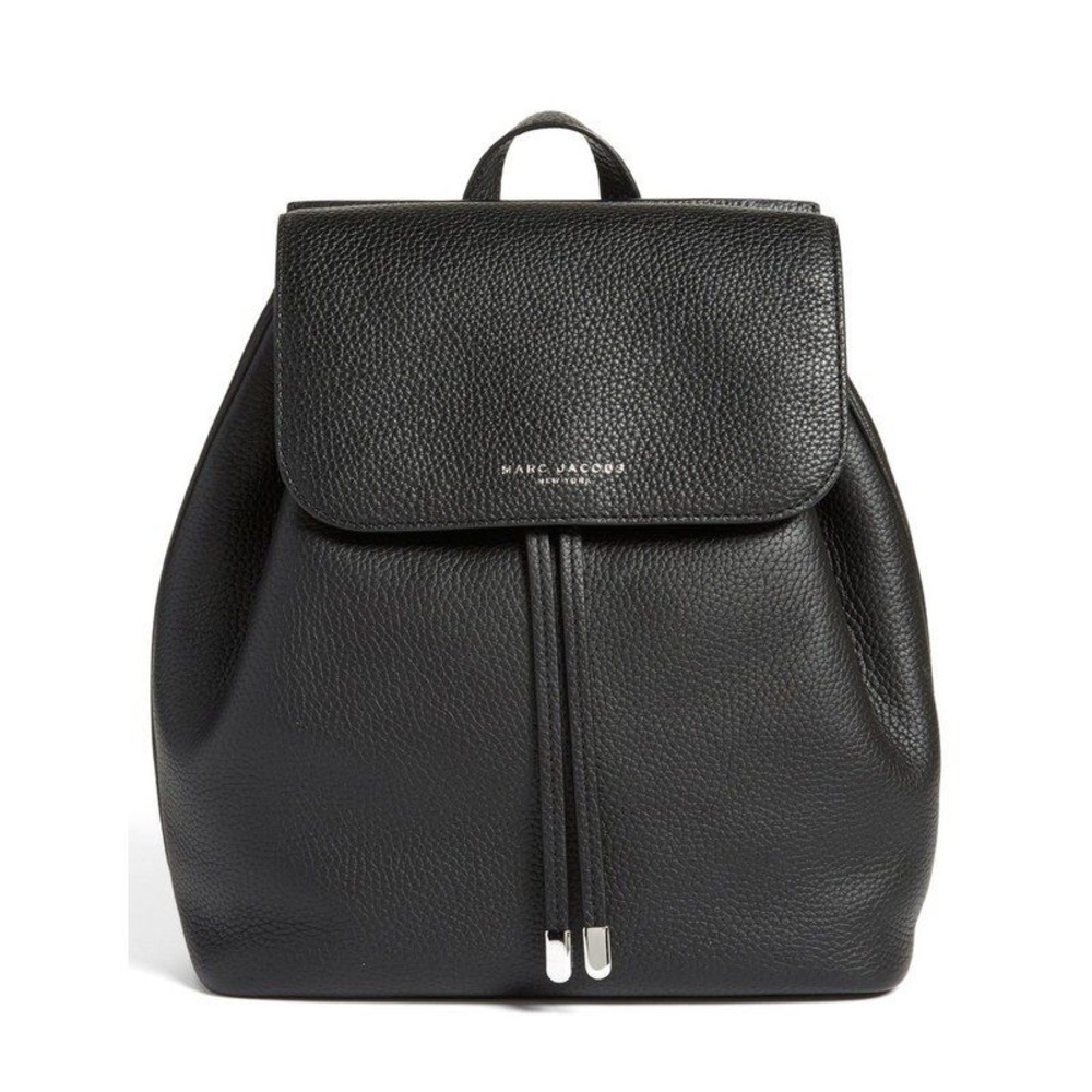 Marc Jacobs backpack black pebble leather